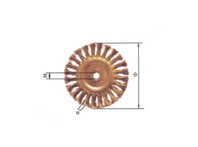 The explosion twisted wire wheel brush