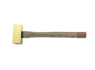 Brass side hammer with wooden handle