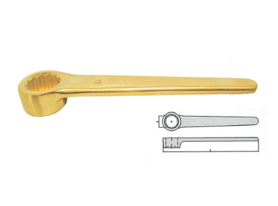 Explosion-proof convex single head box wrench