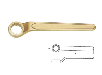 Explosion-proof high neck single head box wrench