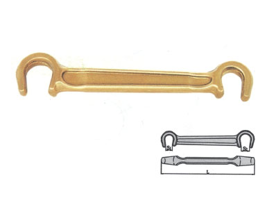C-type explosion-proof two-headed wrench