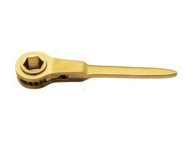 Explosion-proof flat shank hexagon ratchet wrench