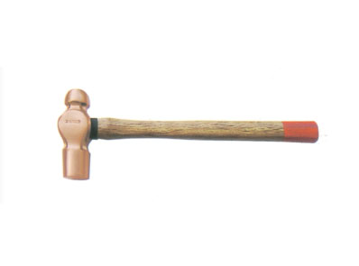Copper wooden handle teats hammer