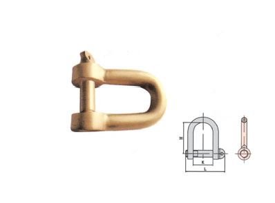 Explosion-proof rigging shackle