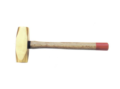 Brass wooden handle European level hammer