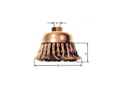 The explosion twisted wire cup brush