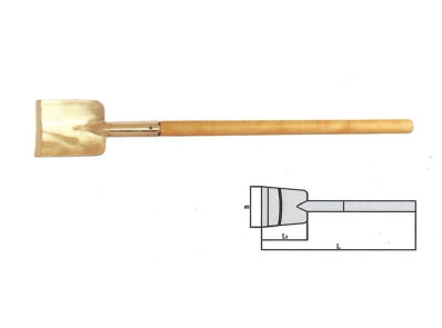 Explosion-proof equipment handle rust shovel