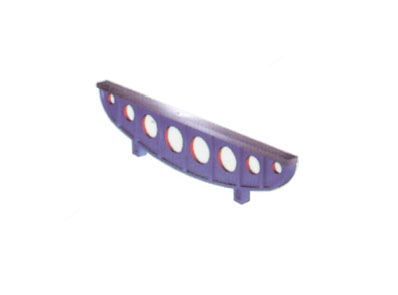 Cast iron bridge type flat feet